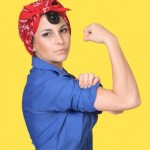 Homage to the WWII poster of Rosie the Riveter
