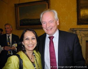 Lopa Patel MBE, Founder & CEO of Diversity UK with The Rt Hon Francis Maude, Minister for the Cabinet Office