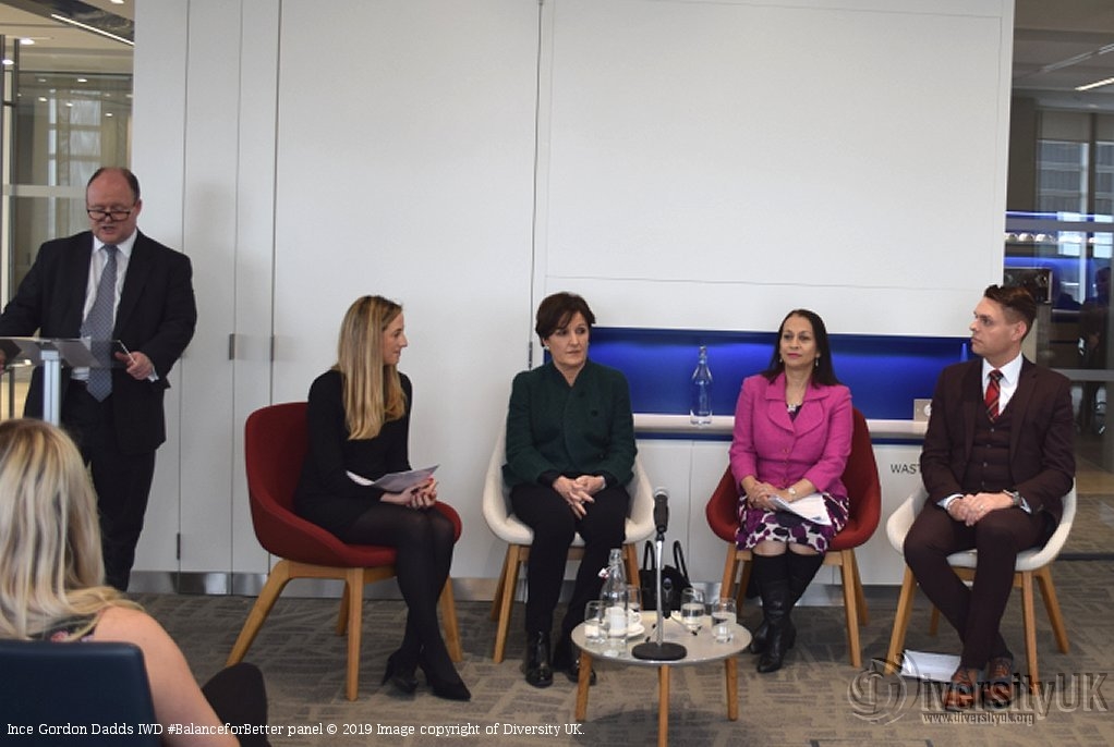 Ince Gordon Dadds IWD 2019 Panel debate - Image copyright of Diversity UK