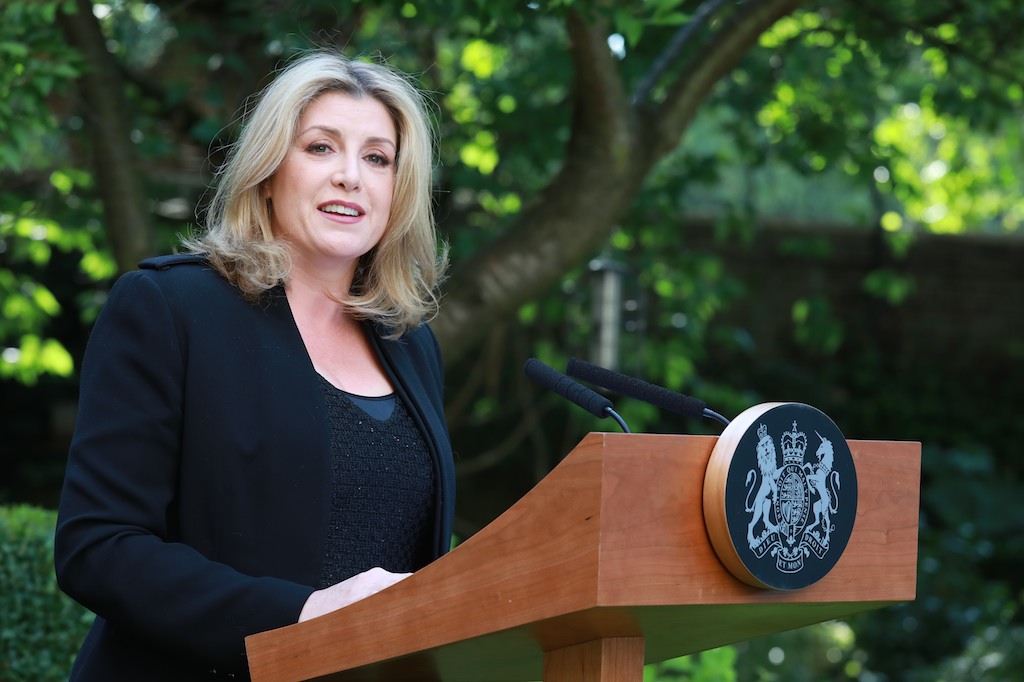 Minister for Women and Equalities Penny Mordaunt speaking at the Pride Reception 2019