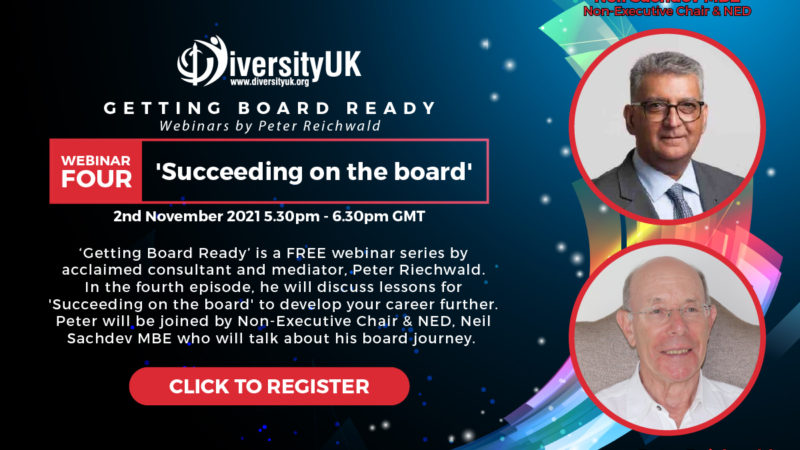 Diversity UK to host ‘Getting Board Ready’ webinar series