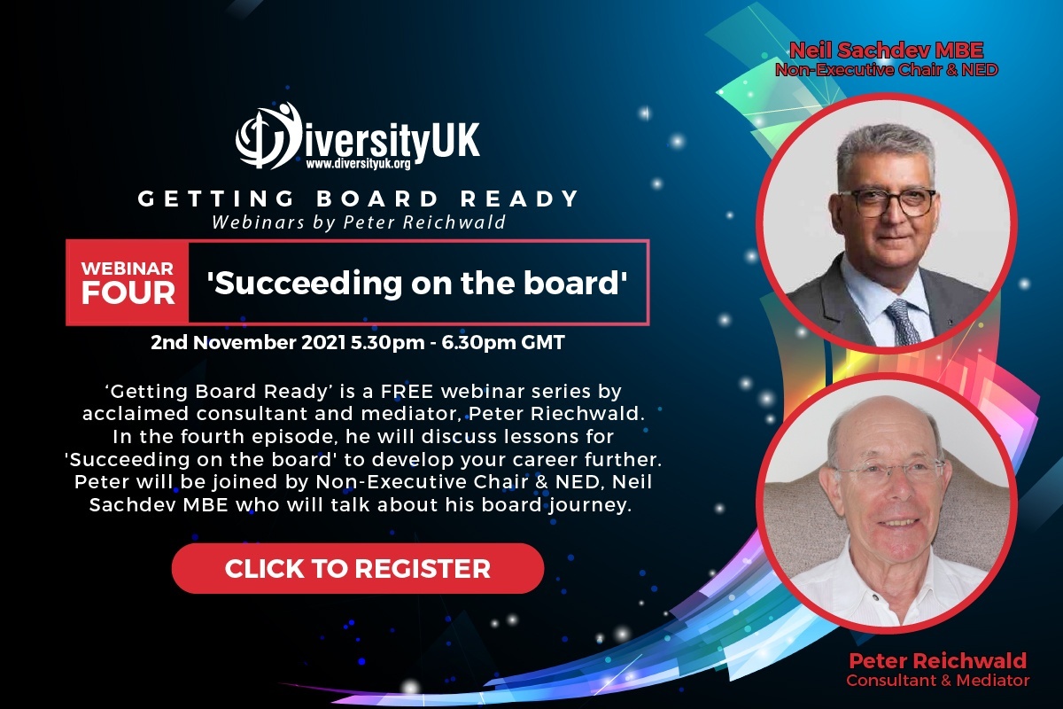 Diversity UK to host ‘Getting Board Ready’ webinar series