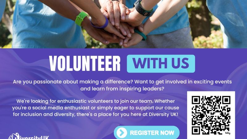 Diversity UK launches a call out for volunteers
