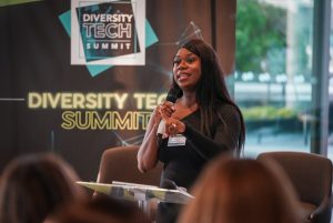 Sandra-Igwe-of-The-Motherhood-Group-showcasing-at-the-Diversity-Tech-Summit-2025-Image-by-Vineet-Johri-VJC00435
